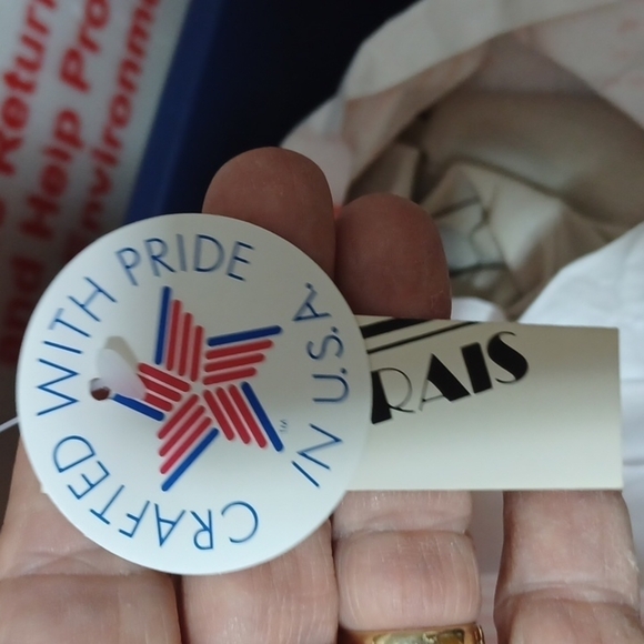 CABRAIS WOMENS TOP SIZE L IN A BEAUTIFUL PINK AND GREEN STRIPED COTTON - Picture 6 of 7